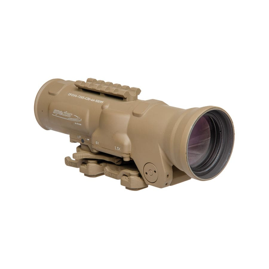 Elcan SpecterDR 1.5x/6x 7.62 BDC Reticle Dual Role Optical Sight FDE Rifle Scope DFOV6-T265-C20-SAI3 - Elcan