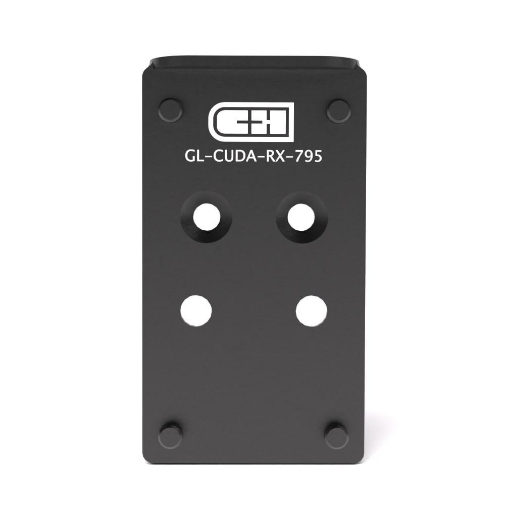 C&H Precision Glock MOS Plate For Cuda Rx-795 Fits Glock MOS GL-CUDA-RX-795 - C&H Precision