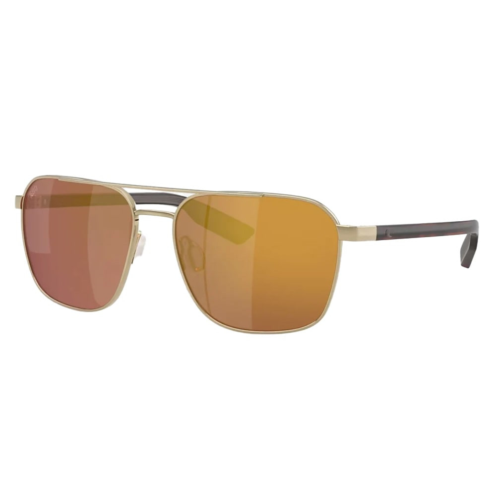 Costa Del Mar Wader Brushed Gold Frame Gold Mirror 580G Lens 06S4003-40032658 - Costa Del Mar
