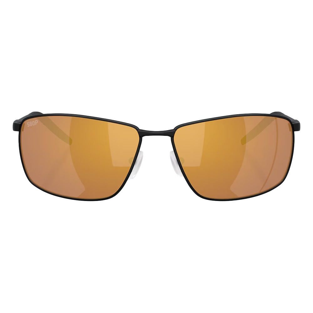 Costa Del Mar Turret Satin Black Frame Gold Mirror 580P Lens 06S6009-60091063 in Black/gold - Costa Del Mar