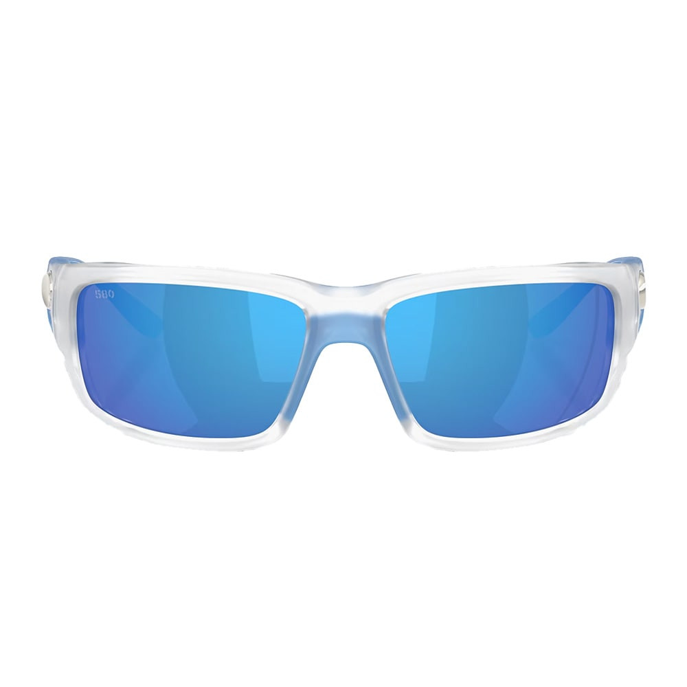 Costa Del Mar Fantail Matte Clear Frame Blue Mirror 580G Lens 06S9006-90067959 in Matte Clear/blue Mirror - Costa Del Mar