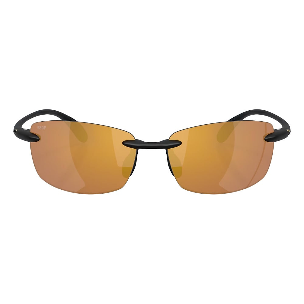 Costa Del Mar Ballast Matte Black Frame Gold Mirror 580P Lens 06S9071-90710860 in Matte Black/Gold - Costa Del Mar