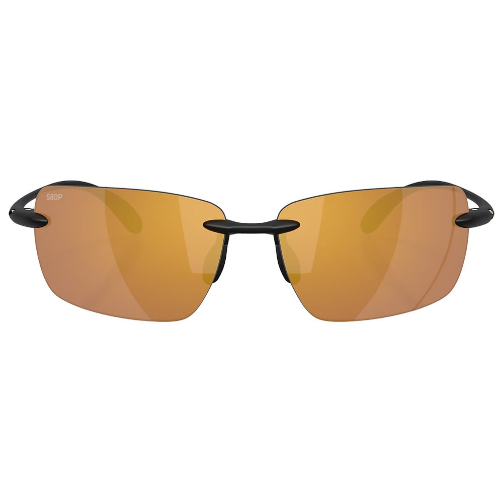 Costa Del Mar Gulf Shore Matte Black Frame Gold Mirror 580P Lens 06S9074-90740566 - Costa Del Mar