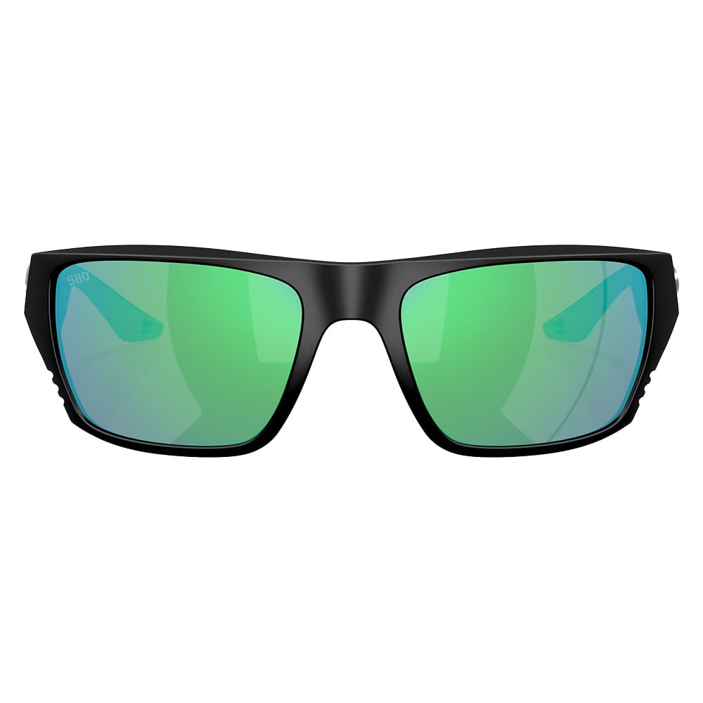 Costa Del Mar Finlet Matte Black Frame Green Mirror 580G Lens 06S9118-91180259 - Costa Del Mar
