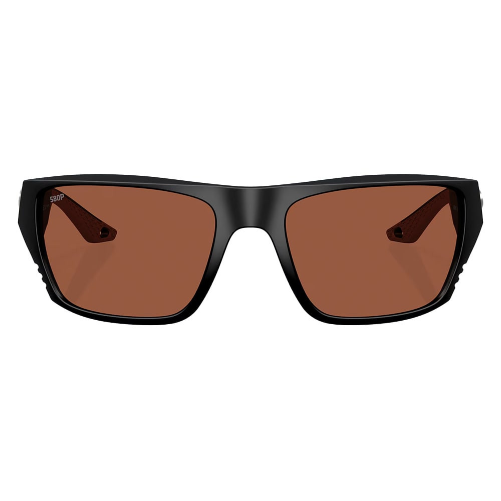 Costa Del Mar Finlet Matte Black Frame Copper580P Lens 06S9118-91180659 in Matte Black/copper - Costa Del Mar