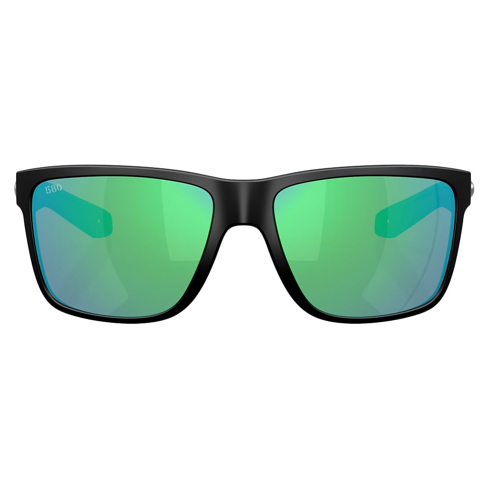Costa Del Mar Broadbill II Matte Black Frame Green Mirror 580G Lens 06S9120-91200258 - Costa Del Mar