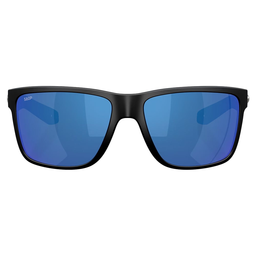 Costa Del Mar Broadbill II Matte Black Frame Blue Mirror 580P Lens 06S9120-91200658 in Matte Black/blue Mirror - Costa Del Mar