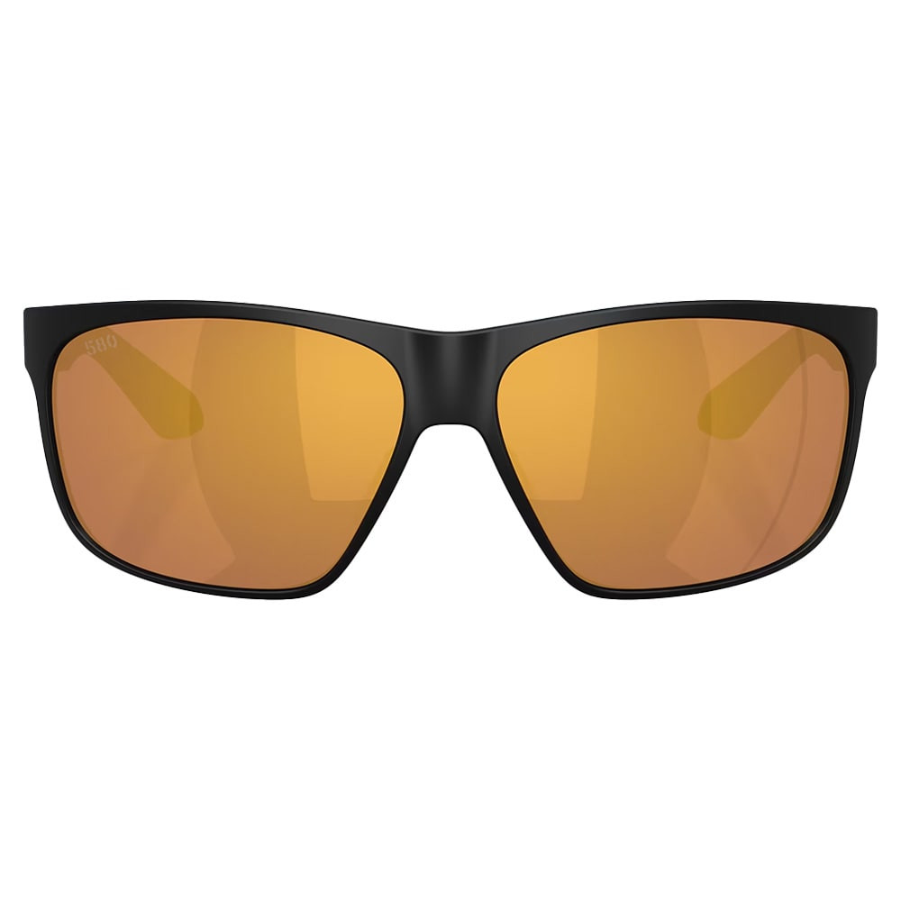 Costa Del Mar Trades Matte Black Frame Gold Mirror 580G Lens 06S9128-91280460 - Costa Del Mar