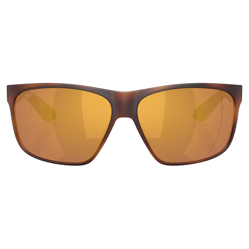 Costa Del Mar Trades Matte Tortoise Frame Gold Mirror 580P Lens 06S9128-91280660 in Matte Tortoise/gold Mirror - Costa Del Mar