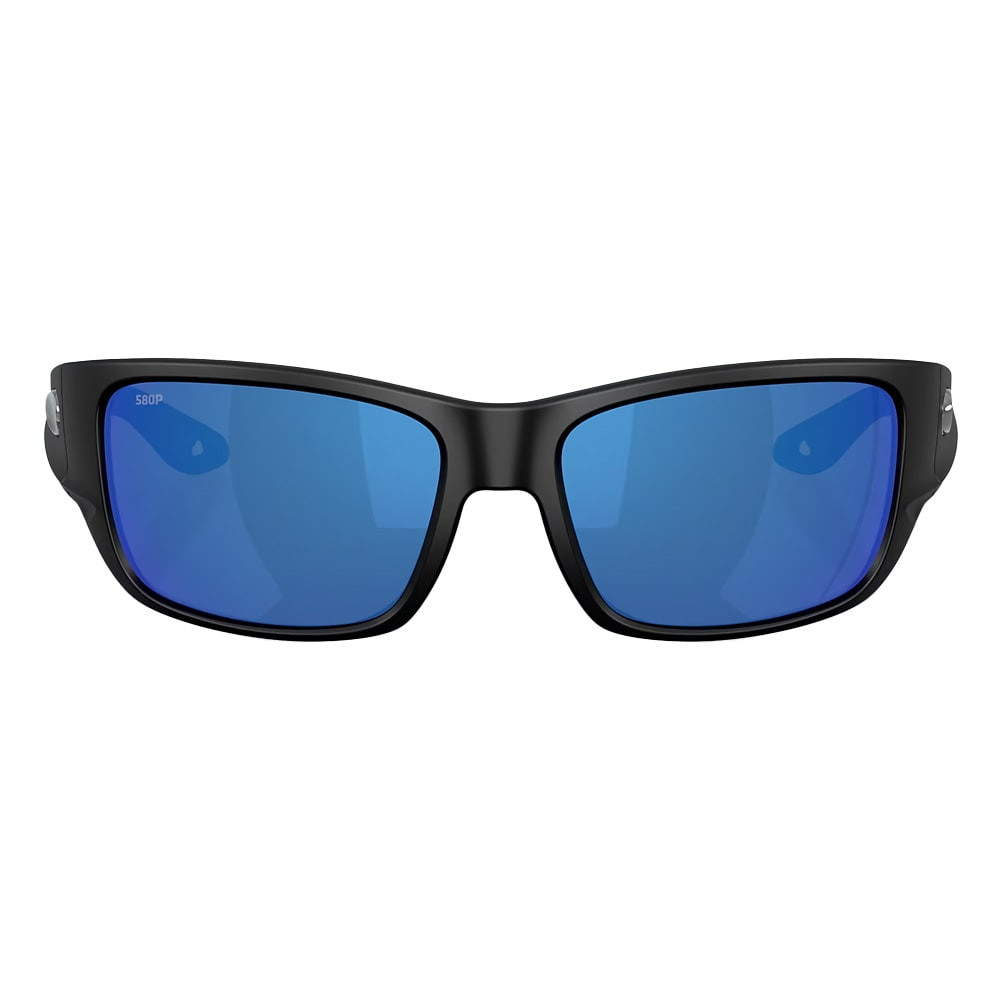 Costa Del Mar Schoolie Matte Black Frame Blue Mirror 580P Lens 06S9132-91320256 - Costa Del Mar
