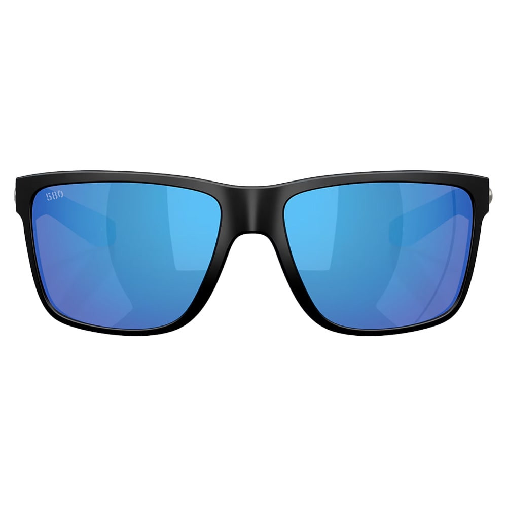 Costa Del Mar Broadbill II Xl Matte Black Frame Blue Mirror 580G Lens 06S9135-91350262 in Matte Black/blue Mirror - Costa Del Mar