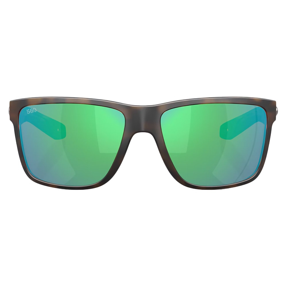 Costa Del Mar Broadbill II Xl Matte Tortoise Frame Green Mirror 580G Lens 06S9135-91350762 - Costa Del Mar