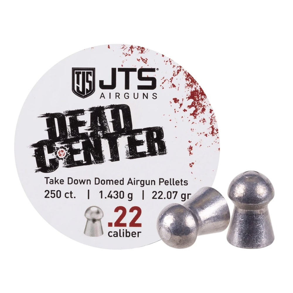 JTS Group JTS Dead Center Precision .22 Cal 1.430g (22.07gr) Domed Pellets (250 ct) Bulk Package JAC110 - JTS Group