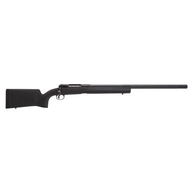 Savage Arms Model 110 LRP 6.5 PRC 26"Bbl 1:8 Stainless Steel Fiberglass Stock Left-Port Single Shot Bolt Action Rifle 33062 in Black