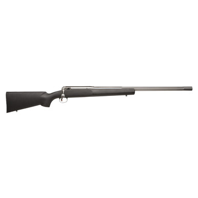 Savage Arms Model 110 LRPV 5.56x45 NATO 26"Bbl 1:7 Stainless Steel Fiberglass Stock Left-Port Single Shot Bolt Action Rifle 33063 in Black