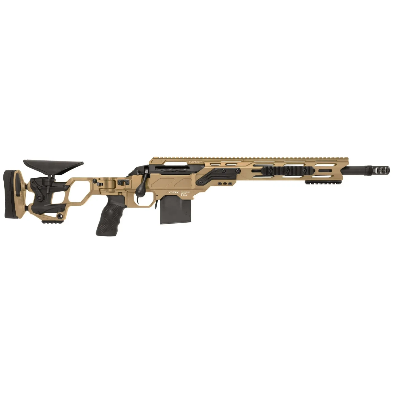 Cadex Defense CDX-SS SEVEN S.T.A.R.S. COVERT .308 Win 16.5" 1:10" Bbl MX2-ST Brake 10rd DS Hybrid Tan-Black Rifle CDXSS-COV-308-165-CP20-I2E1N-HTB in - CADEX INC