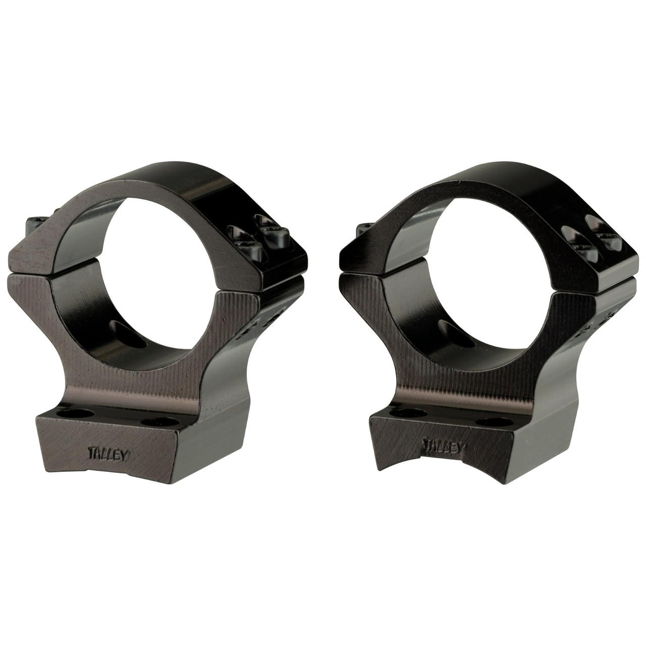 Talley Manufacturing Talley 30mm X-Bolt (High) (Gloss) Alloy Lt. Wt. Ring Base Combo G750735 in Gloss Black - Talley Manufacturing