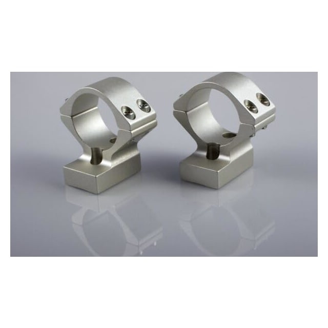 Talley Manufacturing Talley 30mm Model 70 (.860) Standard Caliber and Short Mag (Med) (Silver) Alloy Lt. Wt. Ring Base Combo S740702 - Talley Manufacturing