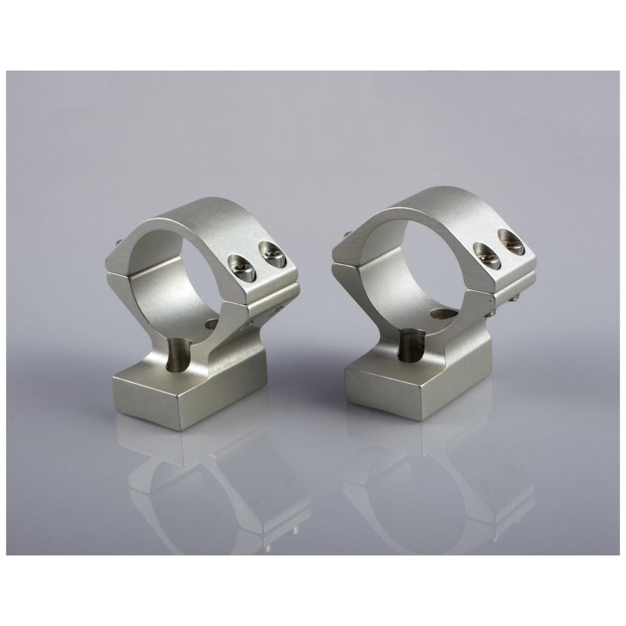 Talley Manufacturing Talley 30mm Weatherby Mark V (Magnum) (9 Lug) (Med) (Silver) Alloy Lt. Wt. Ring Base Combo S740705 - Talley Manufacturing