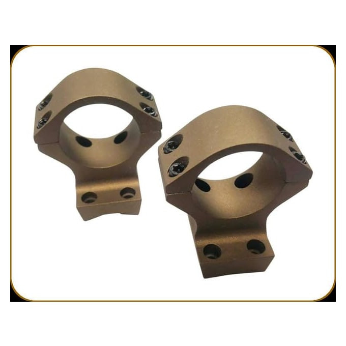 Talley Manufacturing Talley 1" X-Bolt (20 MOA, Long/Magnum Action) (High) (Smoke Bronze) Alloy Lt. Wt. Ring Base Combo SB950735LM - Talley Manufacturing