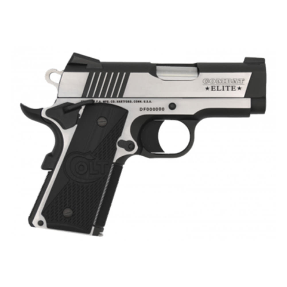 Colt 1911 Combat Elite Defender 9mm 3" Bbl Series 80 SS Two Tone Pistol O7082CE