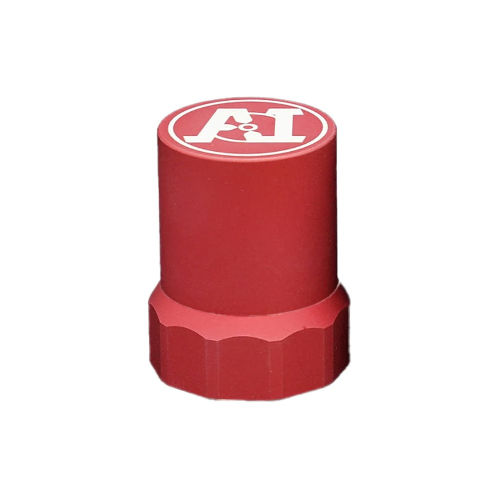 Accuracy International M30 Breech End Red Aluminum Thread Cap w/AI Logo 10235 - Accuracy International