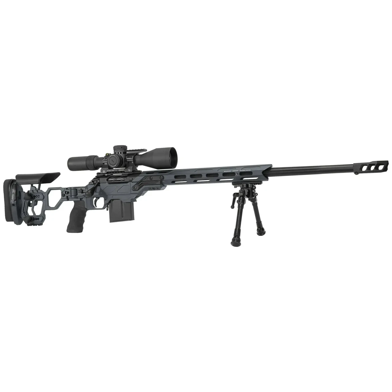 Cadex Defense CDX-R7 LCP LA .300 PRC 26" 1:8 5/8"-24 TPI Bartlein Bbl MX1 20 MOA DX2 Foldable Hybrid Grey Black Rifle CDXR7-LCP-3PR-26-BS20-I2B1N-HGB - Cadex Defense