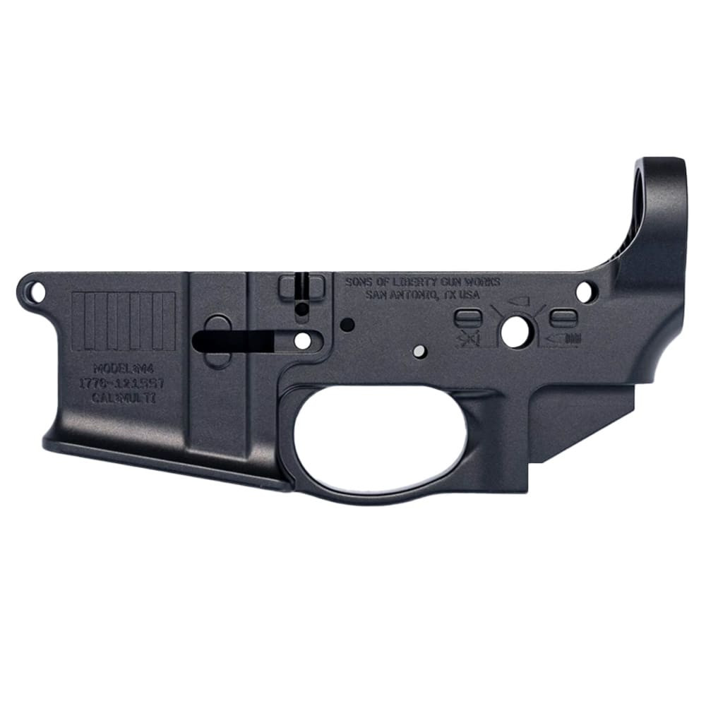 Sons of Liberty Gun Works Broadsword ER Ambi Parts Stripped Lower Receiver L-BroadswordER-A-BLK - Sons of Liberty Gun Works