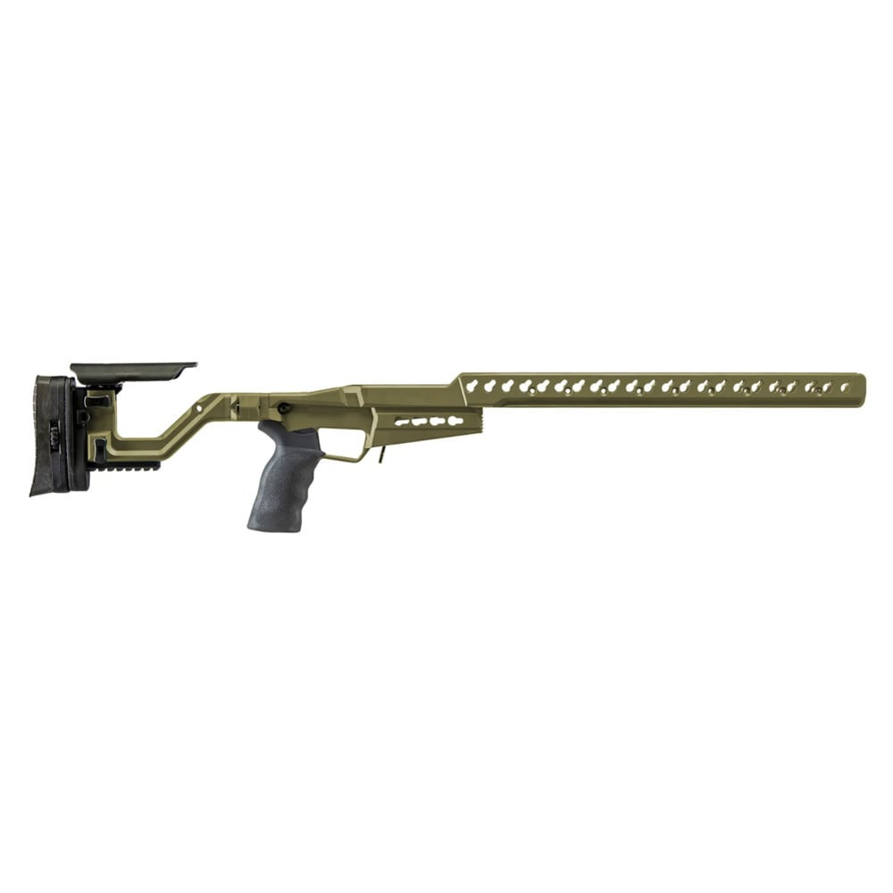 Accuracy International AT-X AICS Tikka T3 Sage Green Keyslot Folding Stock 29828FO-SG - Accuracy International
