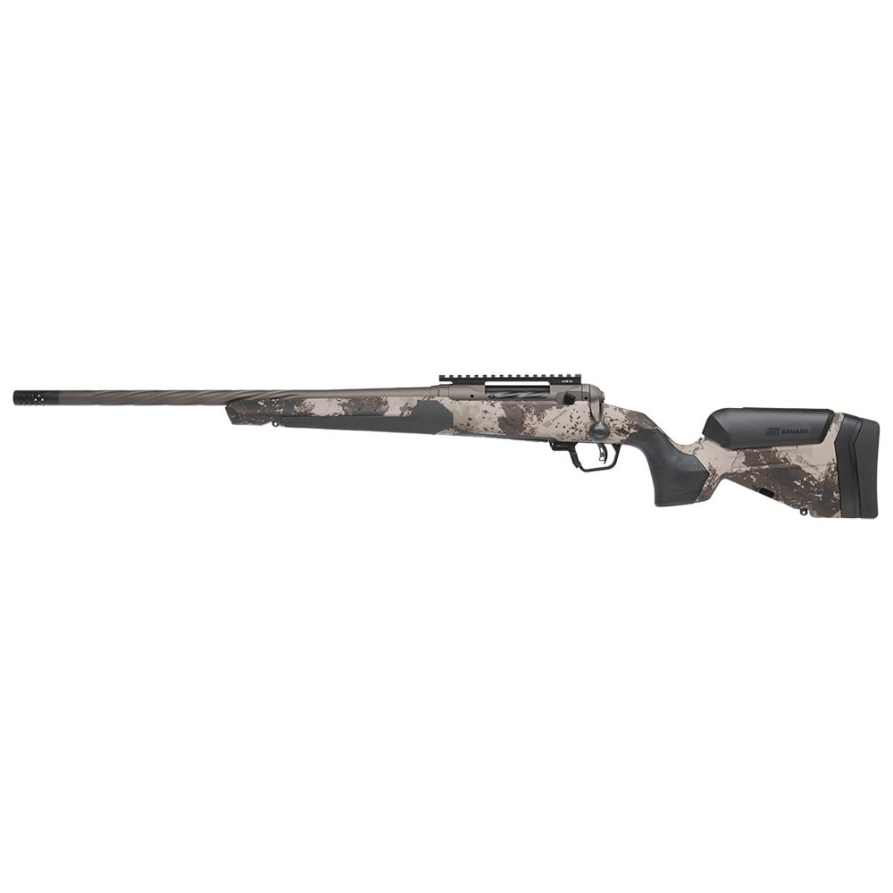Savage Arms Model 110 Core Hunter Pro Western LH .338 Lapua Mag 24"Bbl 1:9 Fluted MLOK Slots Interchangable Grips 1-piece Rail Bolt Action Rifle - Savage Arms