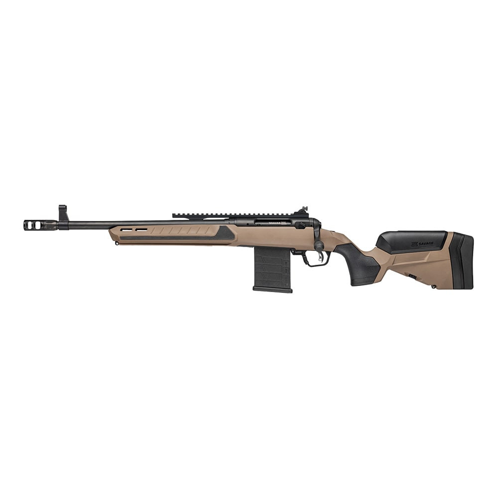 Savage Arms Model 110 Scout V2 LH .338 ARC 16.5"Bbl 1:8 Carbon Steel THR Brake Med. Contour MLOK ARCA w/ Top Rail+Irons Bolt Action Rifle 32987 in - Savage Arms
