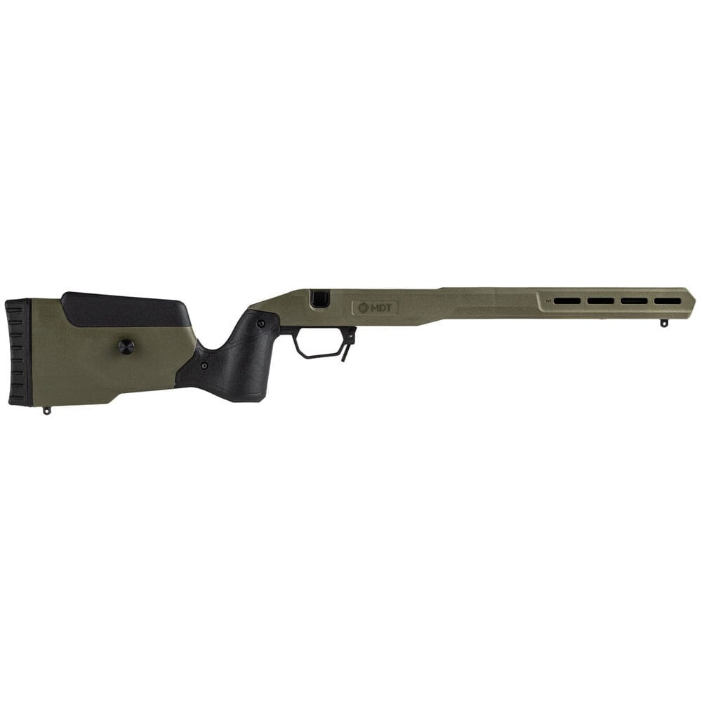 MDT Field Stock Savage LA RH OD Green Chassis System 109539-ODG - Light Wear 10070 in Olive Drab Green - USED/MISC