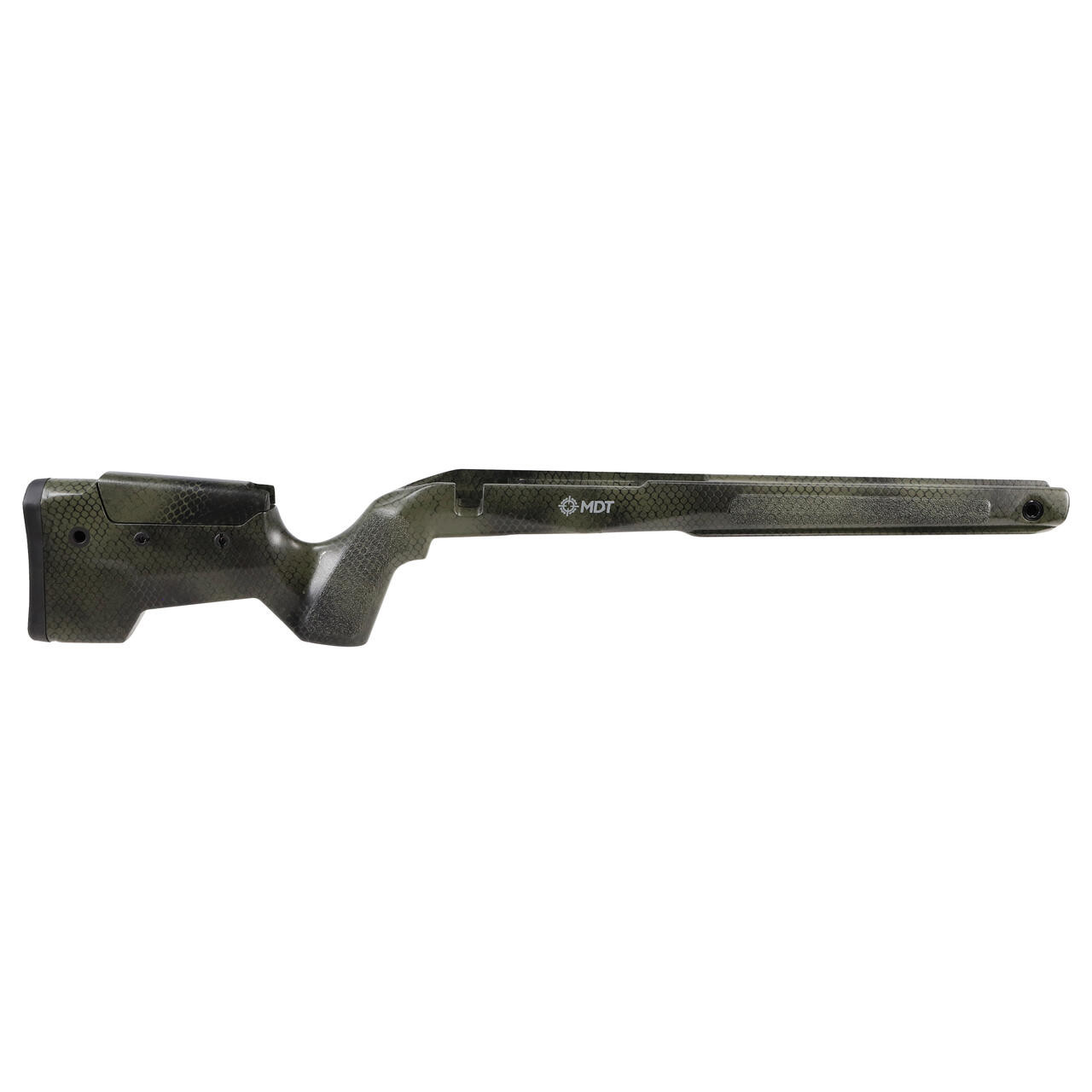 MDT CRBN Remington 700 Long Action RH Fixed ARCA Rattle Can ODG Chassis System 109804-RCO in Green - MDT