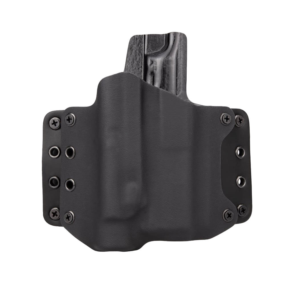 Kimber 2K11 PRO OWB Leather Wing TLR-1 HL-X BPT Kydex/Leather Holster RH Black, Optic Compatible 4200707 - Kimber