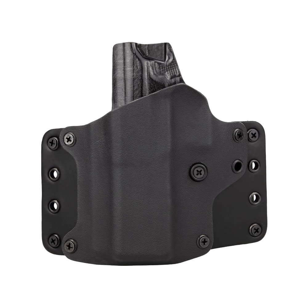 Kimber 2K11 PRO OWB Leather Wing BPT Kydex/Leather Holster LH Black, Optic Compatible 4200704 - Kimber