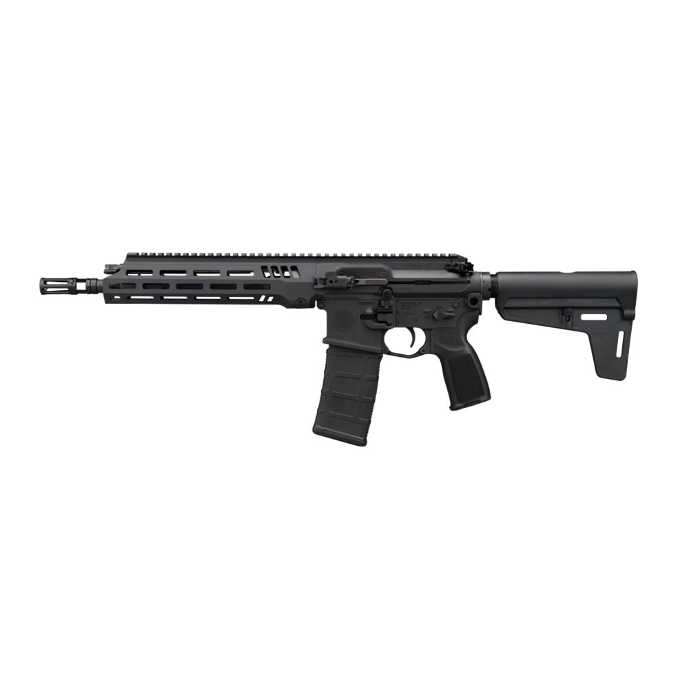 Sig Sauer SIG516 G3 5.56 NATO 11.5" Bbl Flash Hider AL M-LOK Handguard Matchlite Duo Curved BSL Brace Black Pistol w/(1) 30rd Mag P516G3-556N-11B