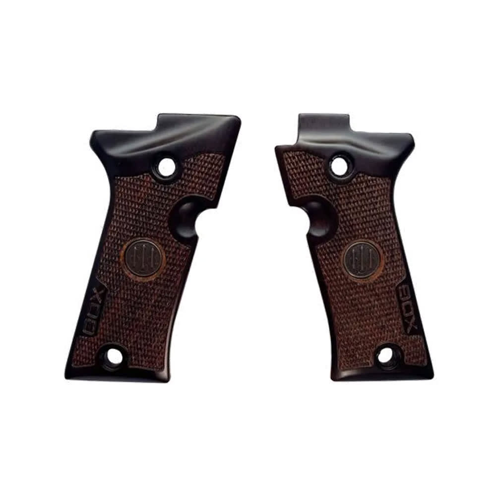 Beretta 80X Wood Grips w/ Medallion E03754 - Beretta
