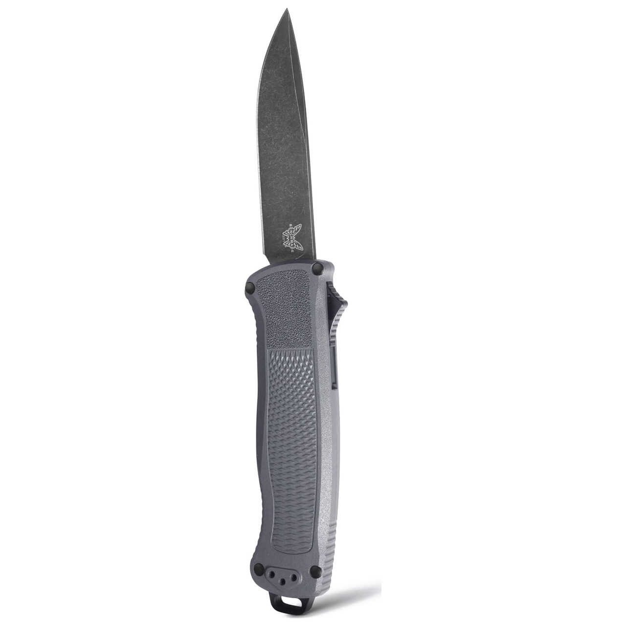 Benchmade Shootout Out-the-Front Auto Dark Grey Drop-Point Knife 5371BK-05 in Dark Gray - benchmade