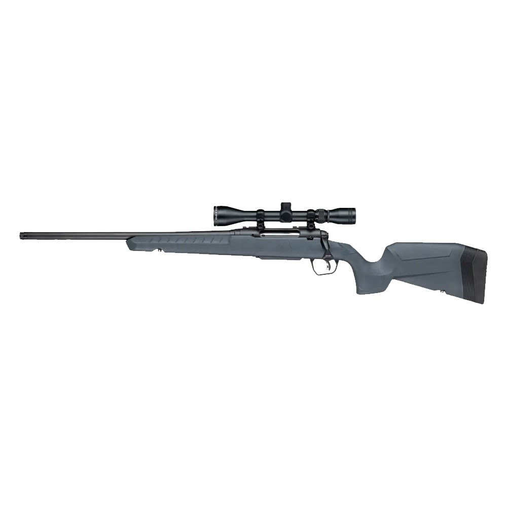 Savage Arms G4 Axis 2 XP Gray LH 5.56 NATO 1:7" 1/2x28 20" Heavy Sporter Bbl Carbon Steel/Synth Matte BLK Rifle w/3-9x40 BDC Scope 33195 in Matte - Savage Arms