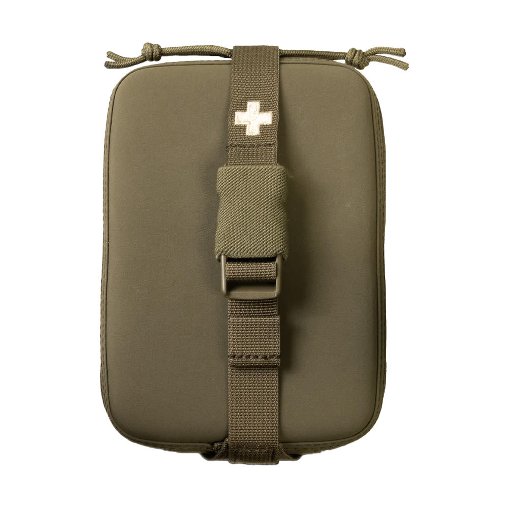 First Tactical Pro Duty IFAK Case Medium 6.75x4.75x1.9" Ranger Green w/ Dual MOLLE Straps & Internal Organization 180099-610-1SZ - First Tactical