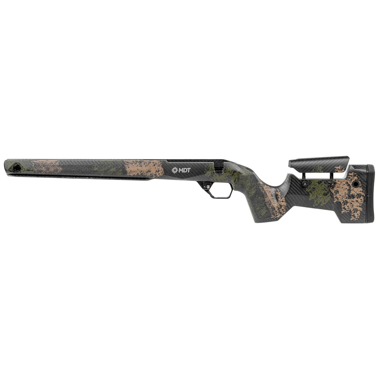 MDT CRBN Hunter Kit Rem 700 Short Action Left-Hand LH Fixed ARCA Highland Green and Flat Dark Earth (HGF) Chassis System 116134-HGF - MDT