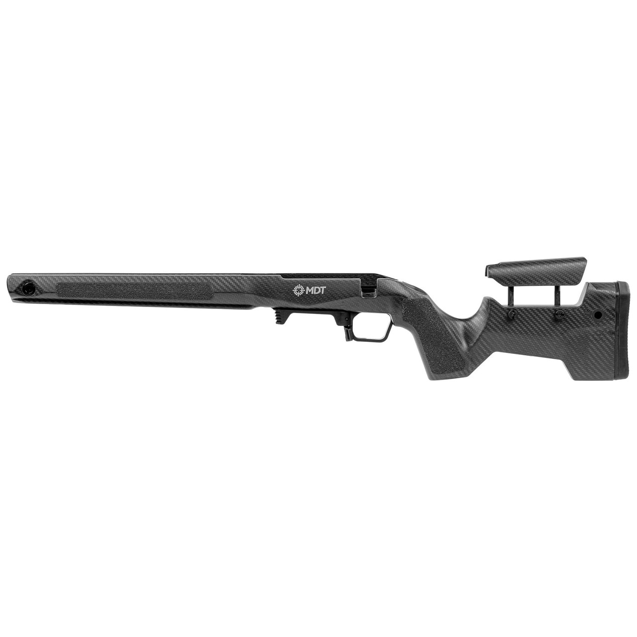 MDT CRBN Precision Kit Rem 700 Short Action Left-Hand LH Fixed ARCA Clearcoat Carbon Fiber (CCF) Chassis System 116135-CCF - MDT