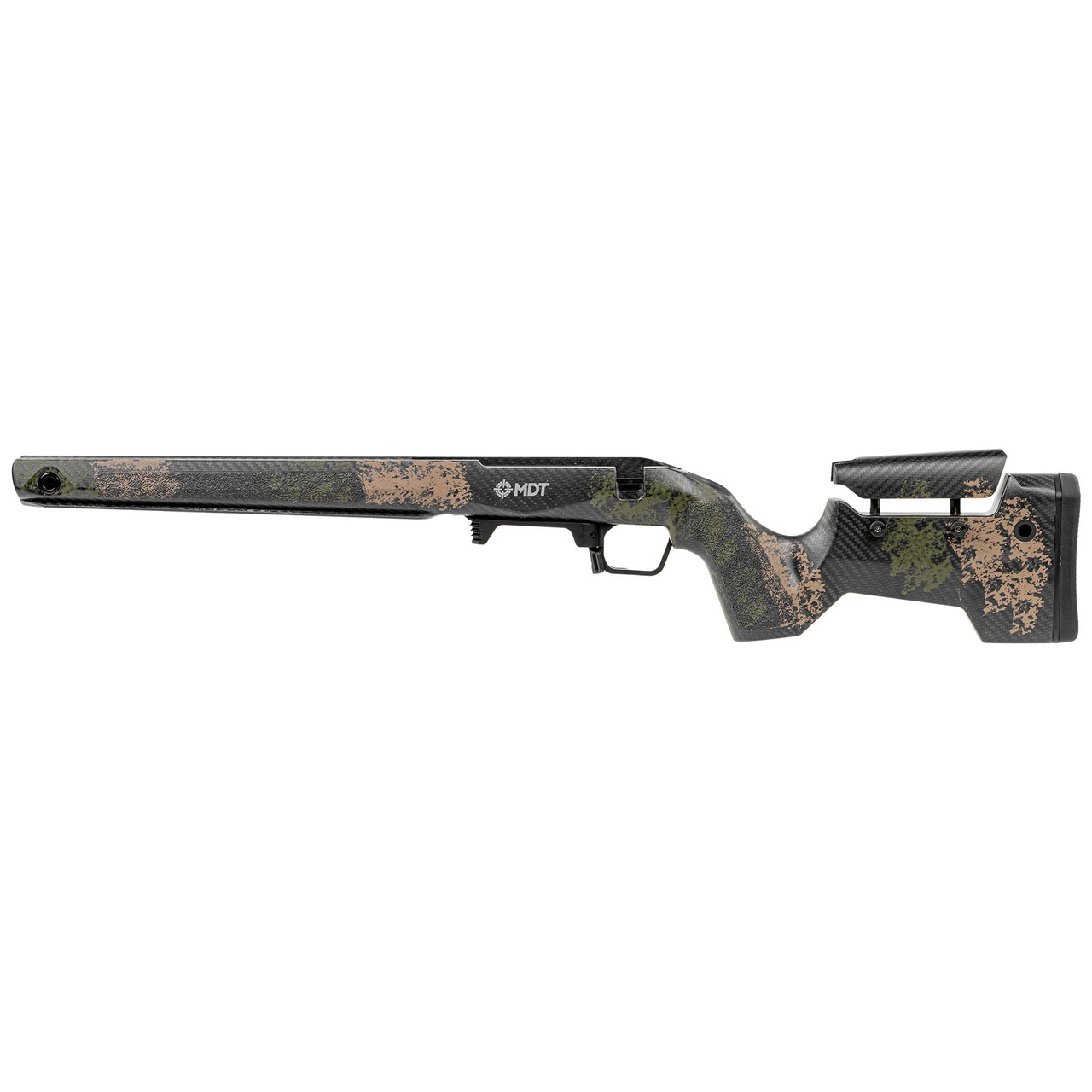 MDT CRBN Precision Kit Rem 700 Short Action Left-Hand LH Fixed ARCA Highland Green and Flat Dark Earth (HGF) Chassis System 116135-HGF - MDT