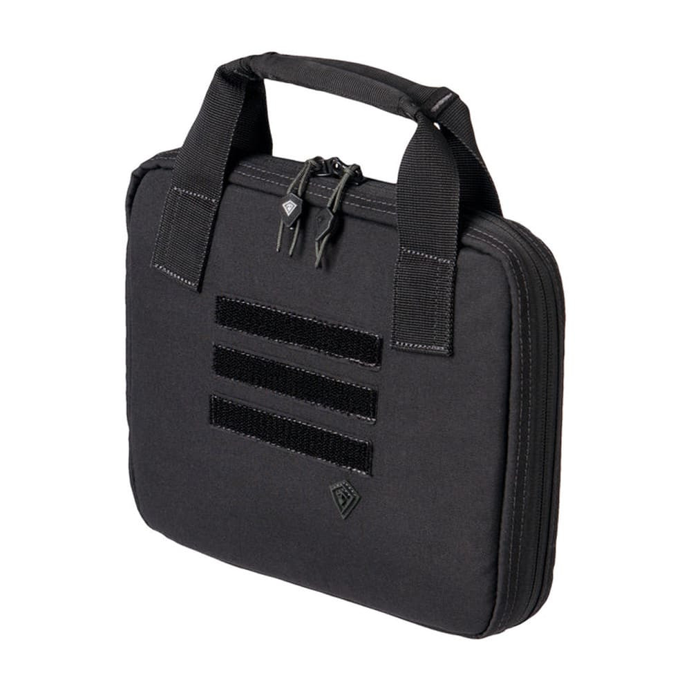 First Tactical Black 500D Nylon 11x8" Pistol Sleeve w/ YKK Zippers and Hook&Loop Mounts 180010-019-1SZ