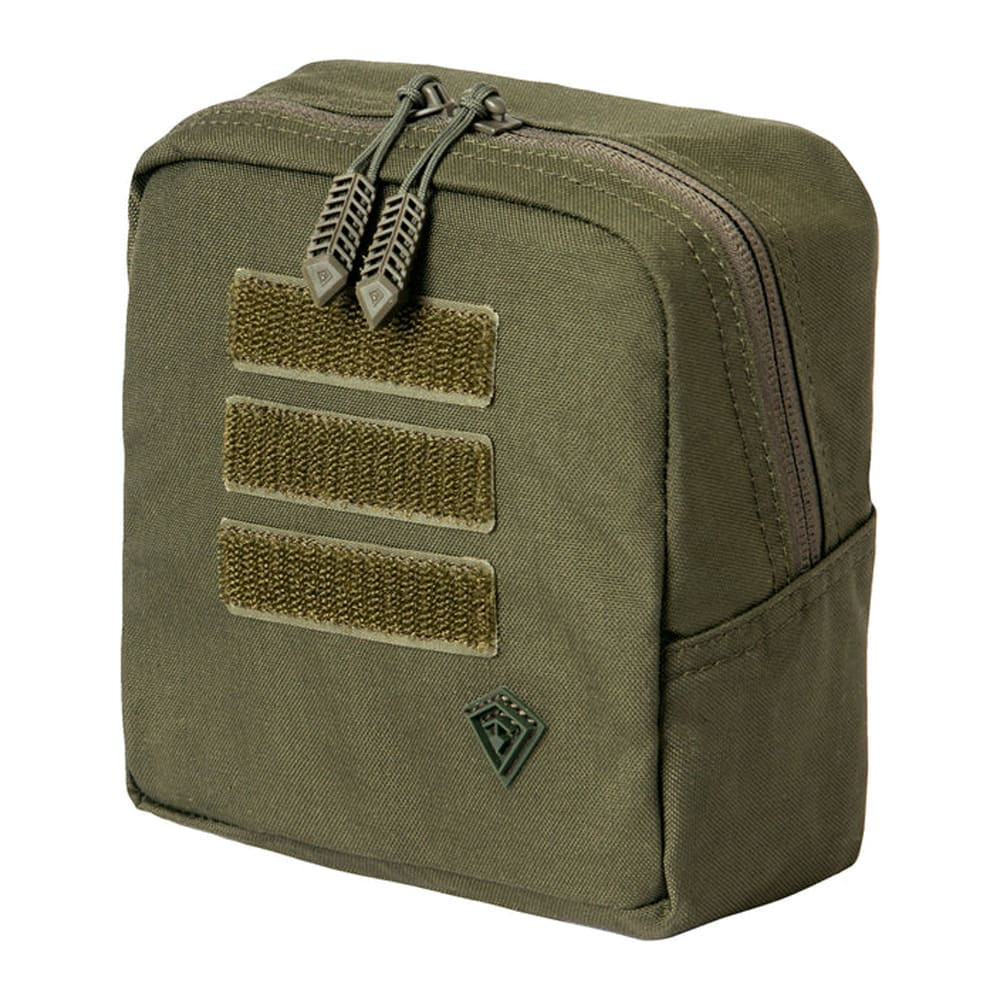 First Tactical Tactix 6x6" 500D Nylon OD Green Utility Pouch w/ Reversible Foam Sleeve 180015-830-1SZ - First Tactical