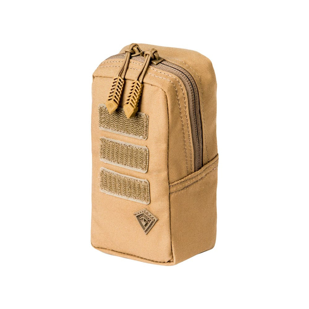 First Tactical Tactix 3x6" 500D Nylon Coyote Utility Pouch w/ Reversible Foam Sleeve 180016-060-1SZ - First Tactical