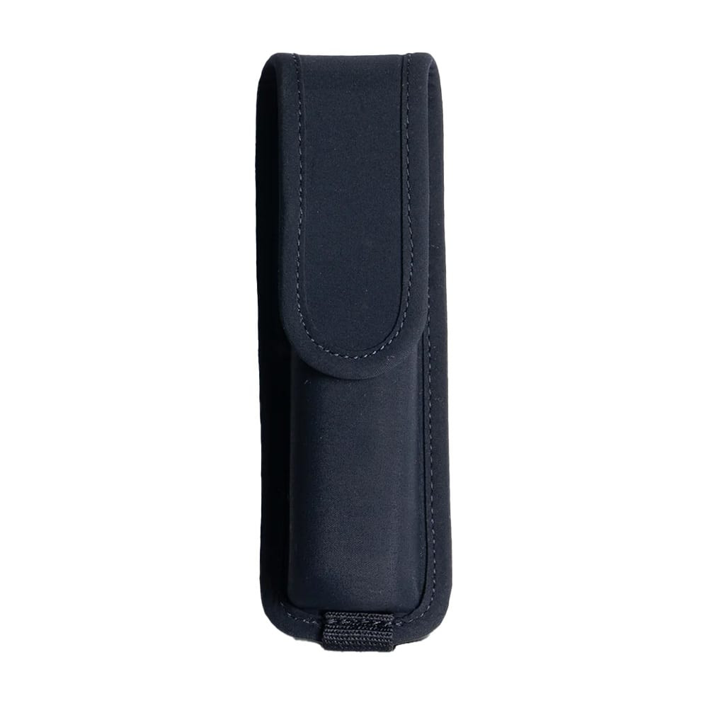 First Tactical Pro Duty Flashlight Case Medium 7x2.25x1.25" Midnight Navy w/ MOLLE Strap & Snap Closure 180097-729-1SZ - First Tactical
