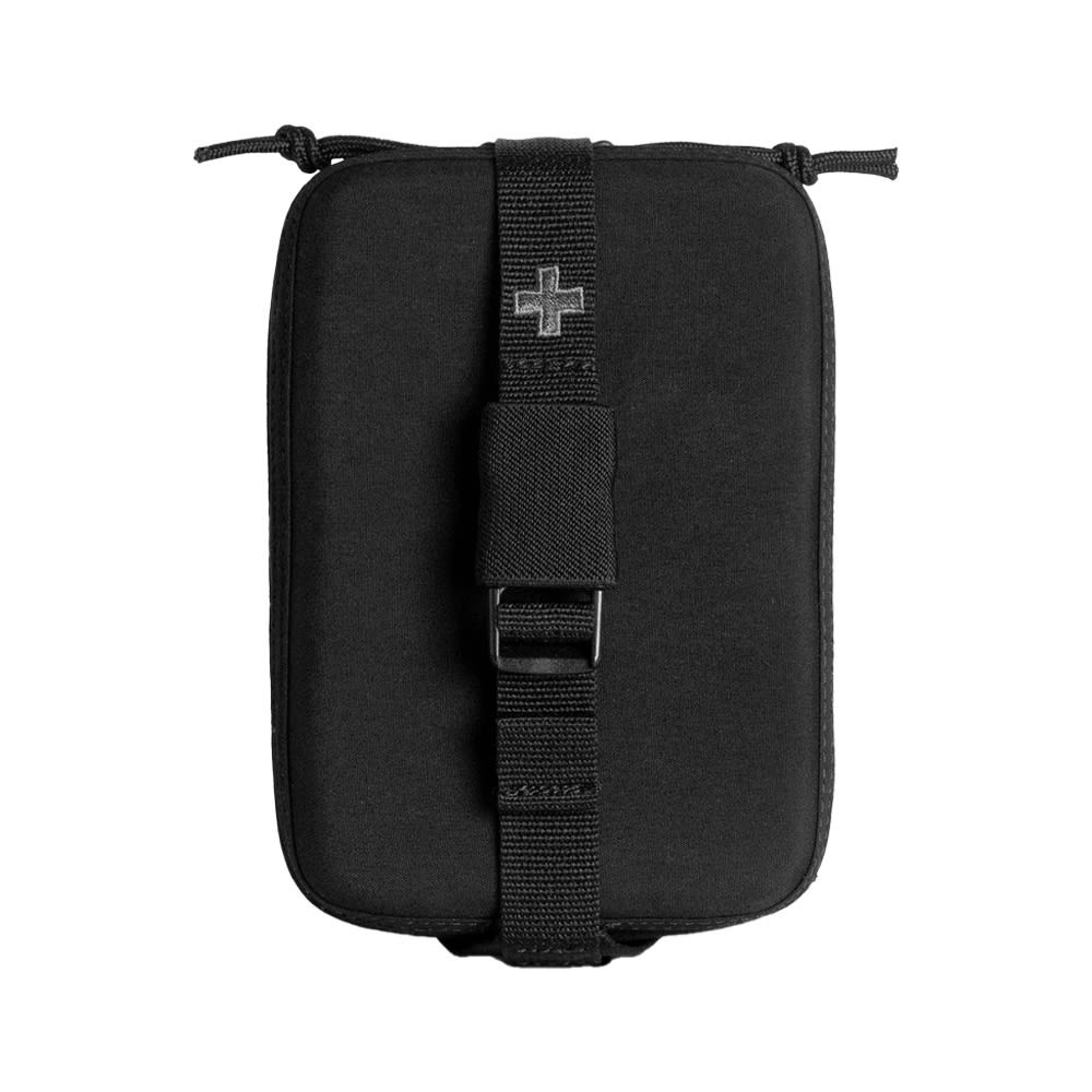 First Tactical Pro Duty IFAK Case Medium 6.75x4.75x1.9" Black w/ Dual MOLLE Straps & Internal Organization 180099-019-1SZ - First Tactical