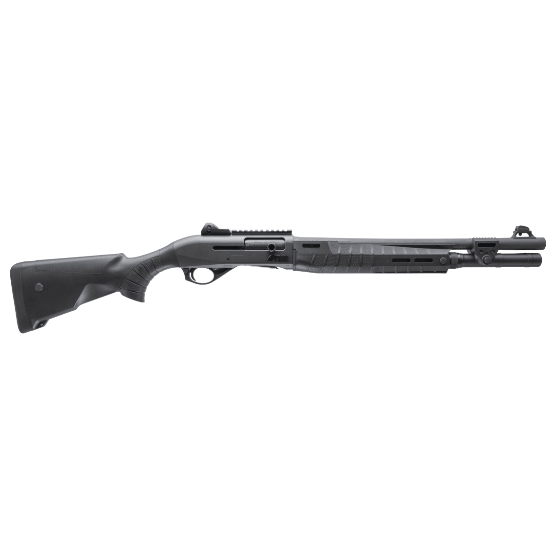 Benelli M2-G1 Tactical 12ga 18.5" Bbl 5+1 Cap Ghost Ring Sights Standard Stock Gray Shotgun 11610