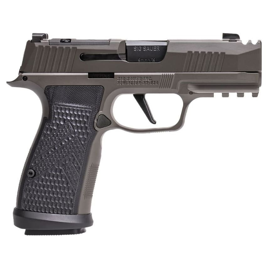 Sig Sauer Sig Sauer P365 AXG Legion MA Compliant 9mm 3.1"Bbl Pistol w/ (3)x10rd Magazines, Manual Safety, Accessory Rail 365AXGCA-9-LEGION-MS-MA - $1299.99 at EuroOptic